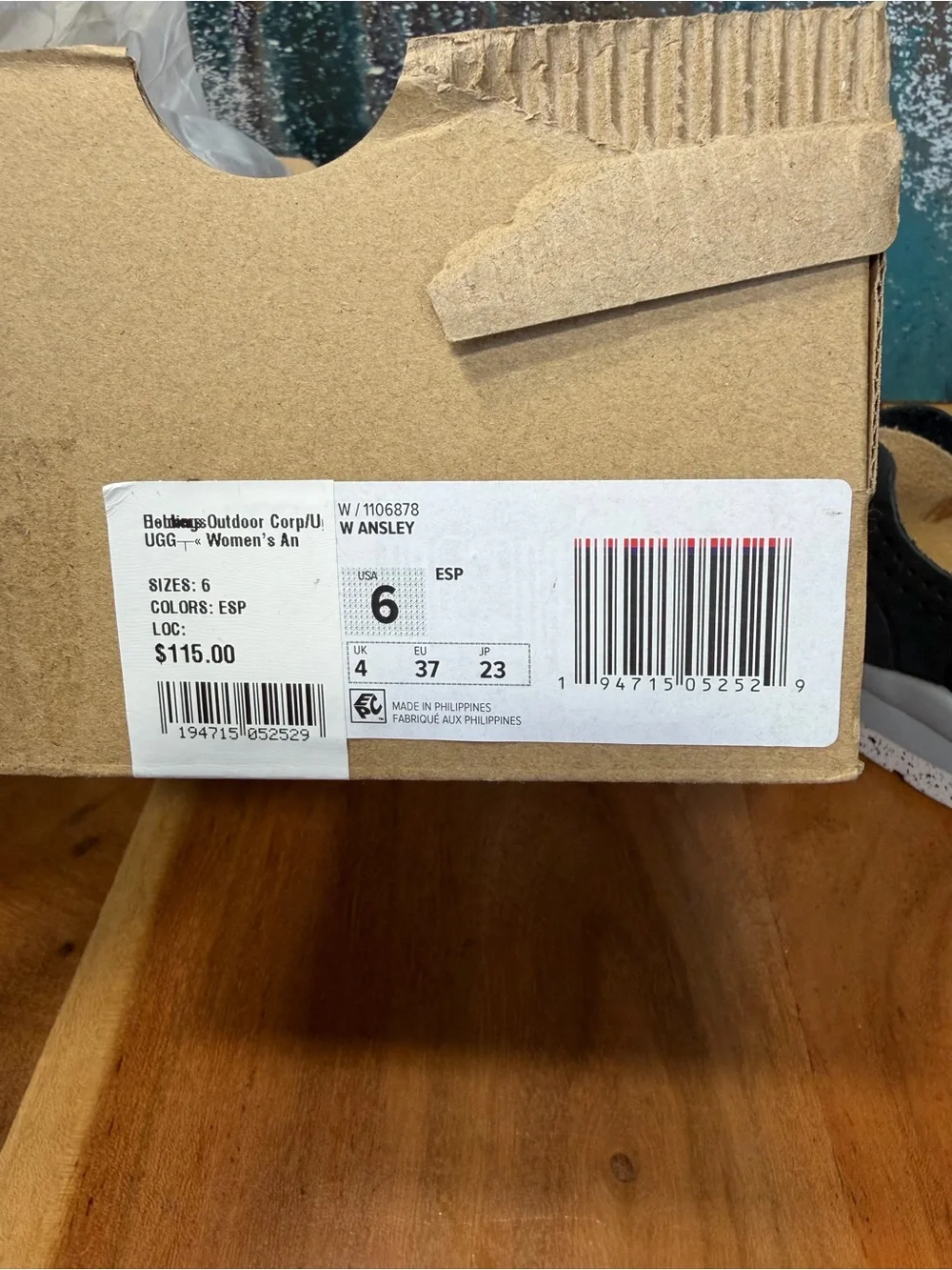 UGG Minimalist Tye Black Nubuck Perforated‎ Sneakers Size 6 NIB